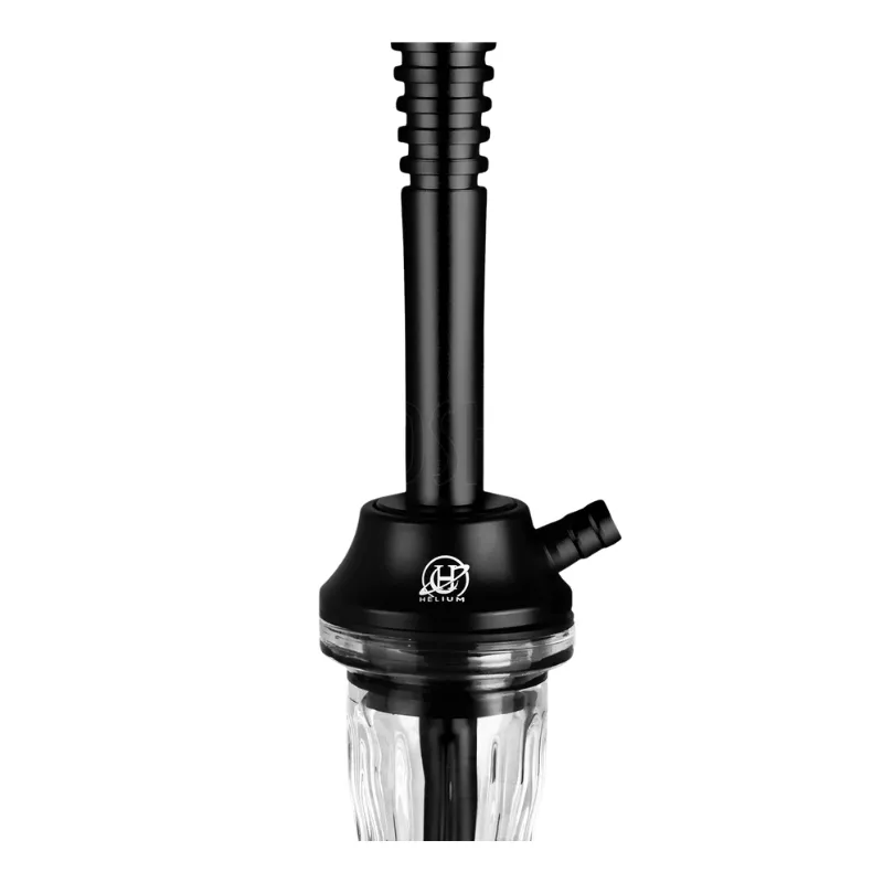 Cachimba Helium Nova española de 45 cm en aluminio con base tallada decorativa