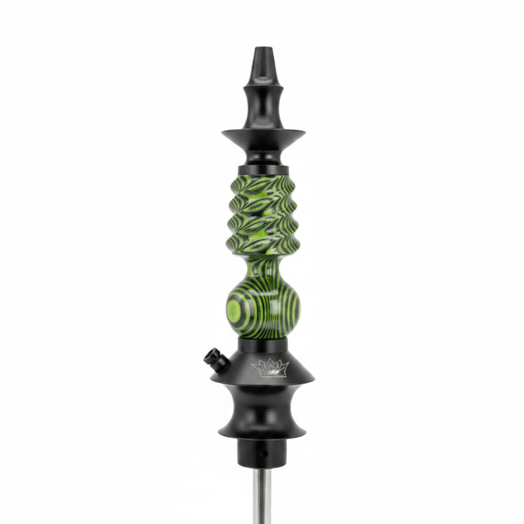 Cachimba Regal Pawn Mini Cavalier Green Black en versión compacta