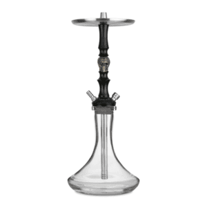 Cachimba Maklaud Skull Dzen rusa obra maestra de la prestigiosa marca Maklaud Shisha fabricada a mano en acero inoxidable y aluminio de primera calidad con diseño extravagante y exclusivo, incluye mástil Maklaud y base rusa transparente en The Good Shisha