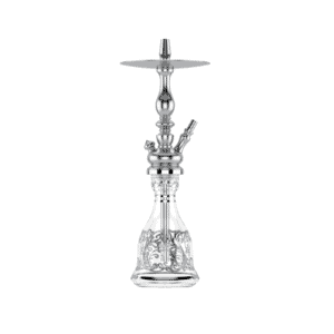 Cachimba MIG Tradi Nano V2A de acero inoxidable con base de cristal de bohemia