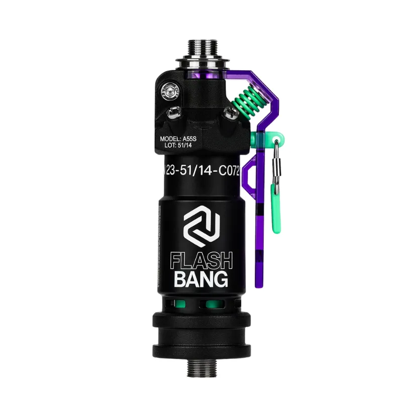 Cachimba Amotion Flash Bang Grape alemana de 40 cm con mástil de más de 30 piezas y plato grabado a láser