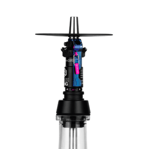 Cachimba Amotion Flash Bang Azure alemana de 40 cm con mástil de más de 30 piezas y plato grabado a láser