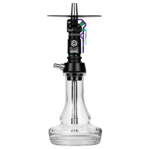 Cachimba Amotion Flash Bang Grape alemana de 40 cm con mástil de más de 30 piezas y plato grabado a láser