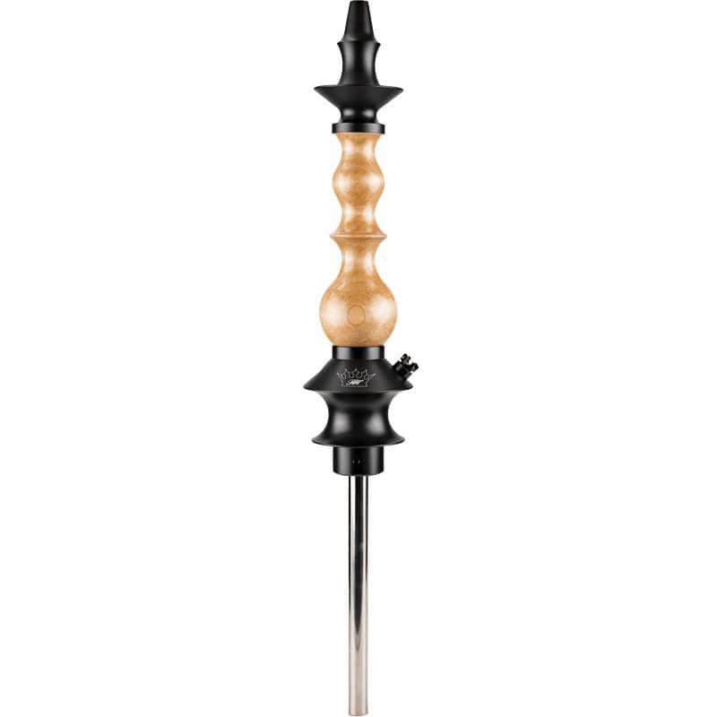 Cachimba Regal Hookah Queen Clear Satin con madera tratada y acabado mate elegante