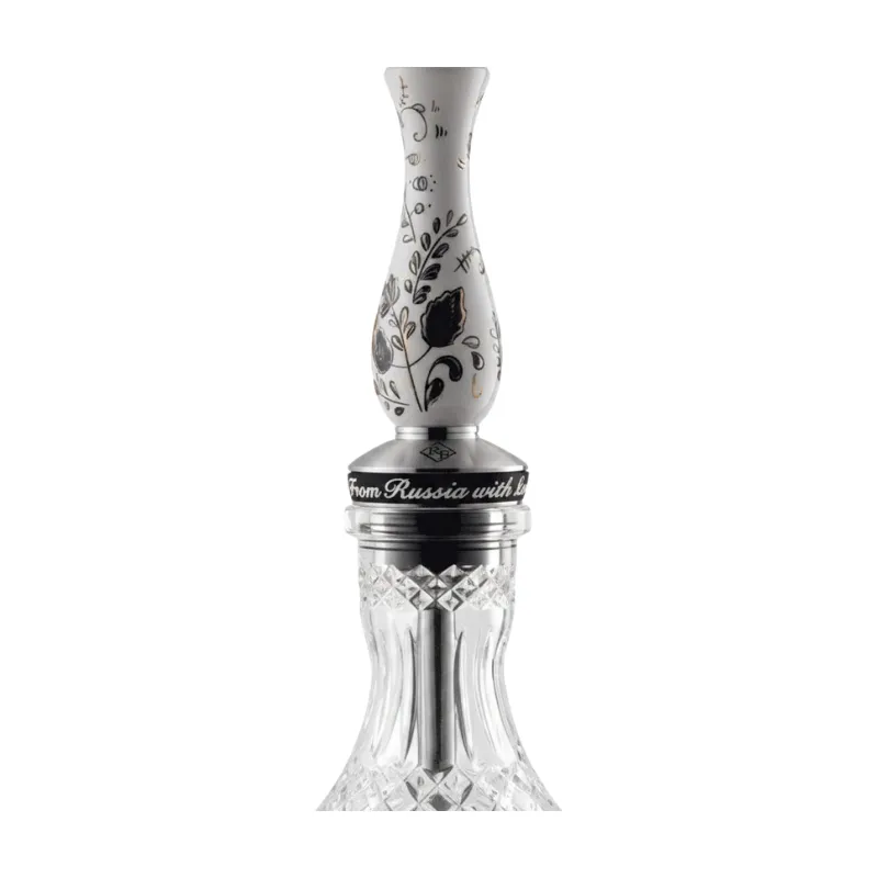 Cachimba RF Handmade Ghzel rusa de acero y porcelana pintada a mano