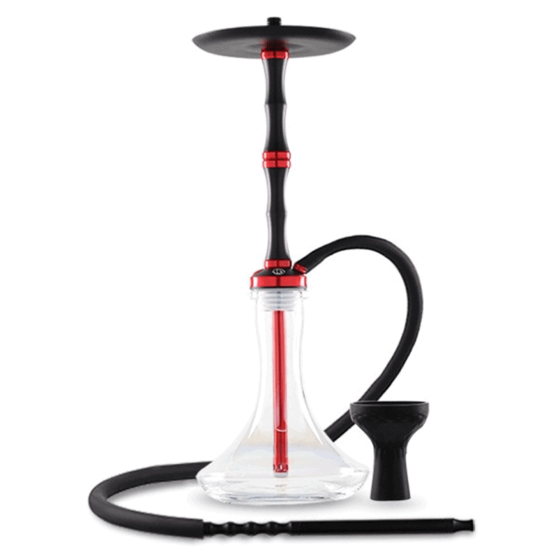 Cachimba MS Day And Night Mashisha de 55 cm de altura inspirada en la famosa marca rusa Panda Hookah con diseño minimalista que no sacrifica el rendimiento, fabricada en aluminio de alta calidad ligero y duradero, set completo con base resistente, manguera flexible, boquilla cómoda y pinzas en The Good Shisha