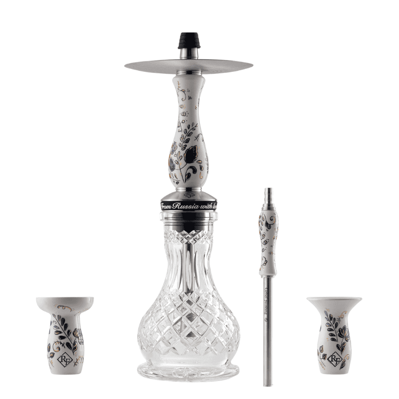 Cachimba RF Handmade Ghzel rusa de acero y porcelana pintada a mano