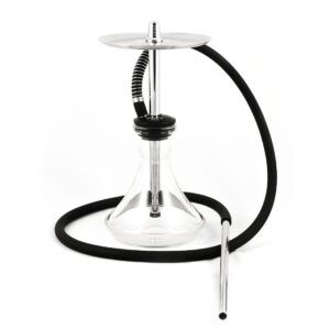 Cachimba AVION Stick R Mini rusa en acero inoxidable de calidad quirúrgica y nylon con sistema de purga único, 4 bolas de purga, conector rápido y difusor desenroscable en The Good Shisha