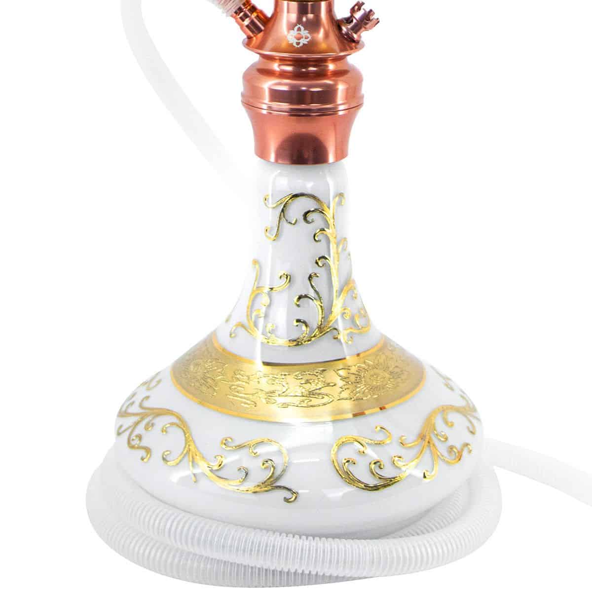 Cachimba Amazon Hookah Future Serie Ouro edición limitada 300 unidades con detalles oro 24K y base cristal Bohemia