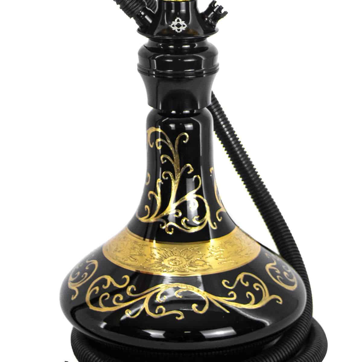 Cachimba Amazon Hookah Future Serie Ouro edición limitada 300 unidades con detalles oro 24K y base cristal Bohemia