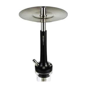 Cachimba Doosha Hookah Basic rusa artesanal hecha a mano con logotipo Svarog Square, cabezal de múltiples orificios Doosha x Oblako, boquilla grabada y tubo de silicona en The Good Shisha