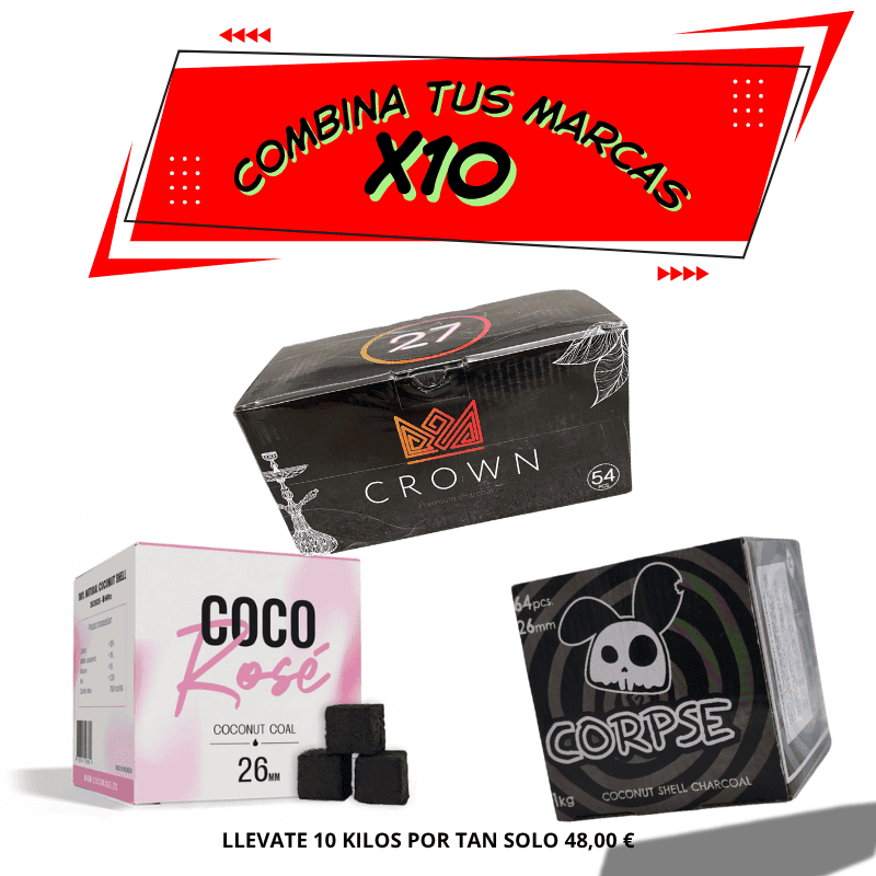 Pack de carbón Combina Tus Marcas x10 con selección personalizada