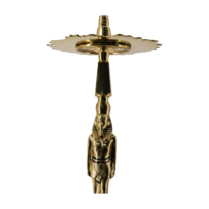 Cachimba Farida Hookah Tutankamon edición limitada egipcia fabricada por los mejores artesanos en Egipto con latón, cobre y acero inoxidable, inspirada en la historia del antiguo Egipto y el faraón Tutankamón en The Good Shisha