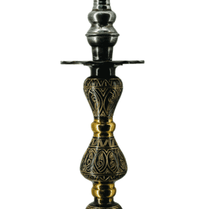 Cachimba Farida Hookah Al Amir egipcia artesanal de 70 cm en cobre y latón con grabados únicos del antiguo Egipto y base tradicional incluida en The Good Shisha