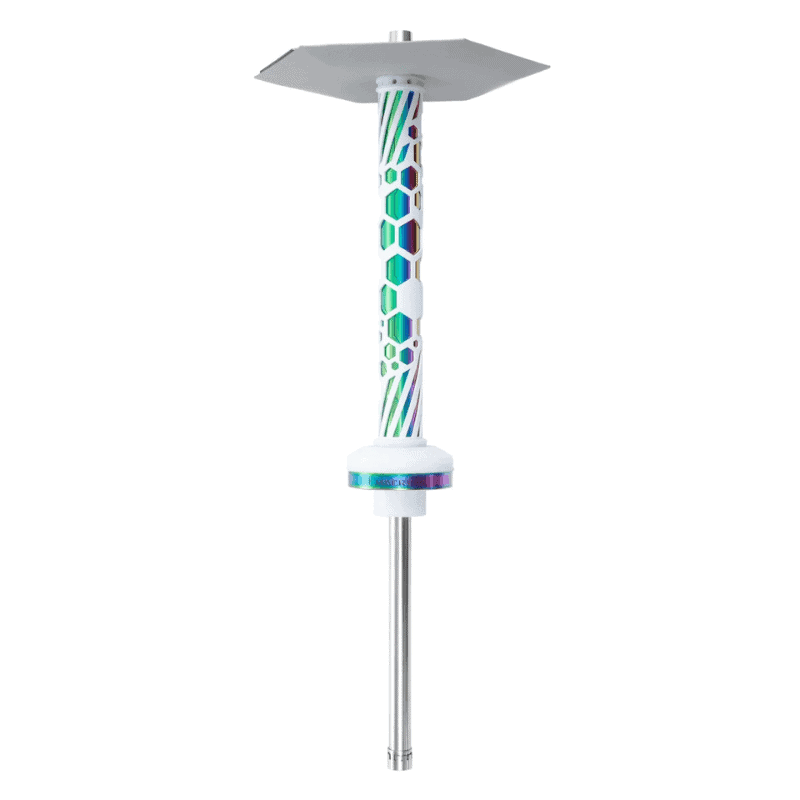 Cachimba Embery Mono 4.0 ucraniana portátil de 61 cm con sistema de purga por el mástil con efecto niebla espectacular y difusor desenroscable en The Good Shisha