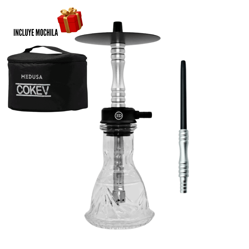 Cachimba Medusa COKEV de aluminio con mochila de transporte
