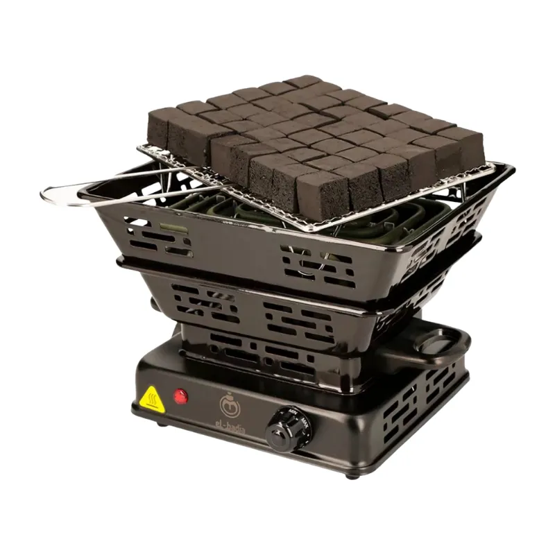 Hornillo Blaze XL 2000W eléctrico con capacidad para 48 cubos de carbón natural para shisha lounges