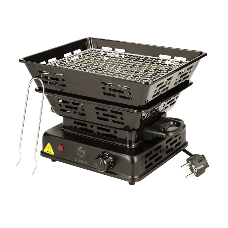 Hornillo Blaze XL 2000W eléctrico con capacidad para 48 cubos de carbón natural para shisha lounges