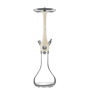Cachimba Wookah Smooth Alabaster 2.0 en madera maciza y acero V2A con base de cristal soplada a mano