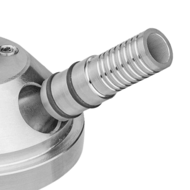 Conector manguera VZ Hookah en acero inoxidable V2A apto con todos los modelos de la marca