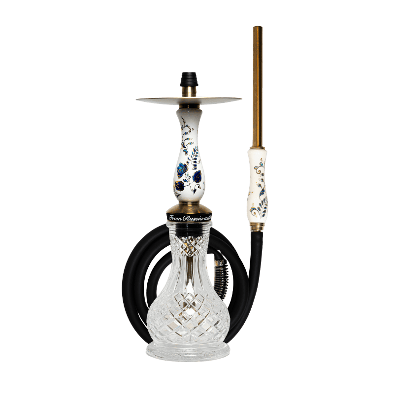 Cachimba RF Handmade Ghzel Gold rusa de acero y porcelana pintada a mano