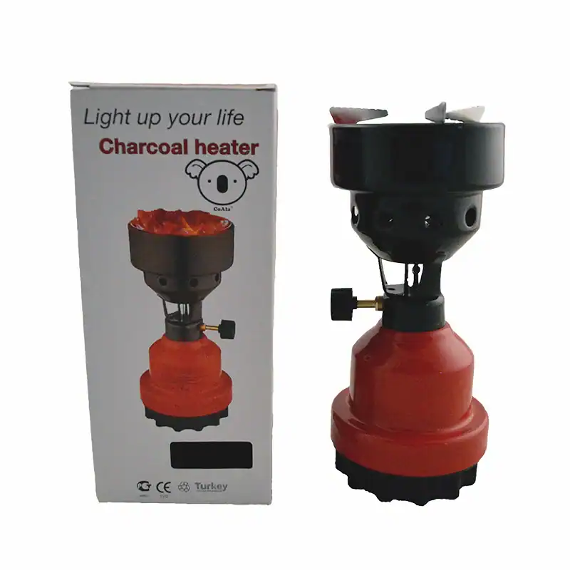 Hornillo camping gas cachimba portátil con bombona para encender carbones en cualquier lugar