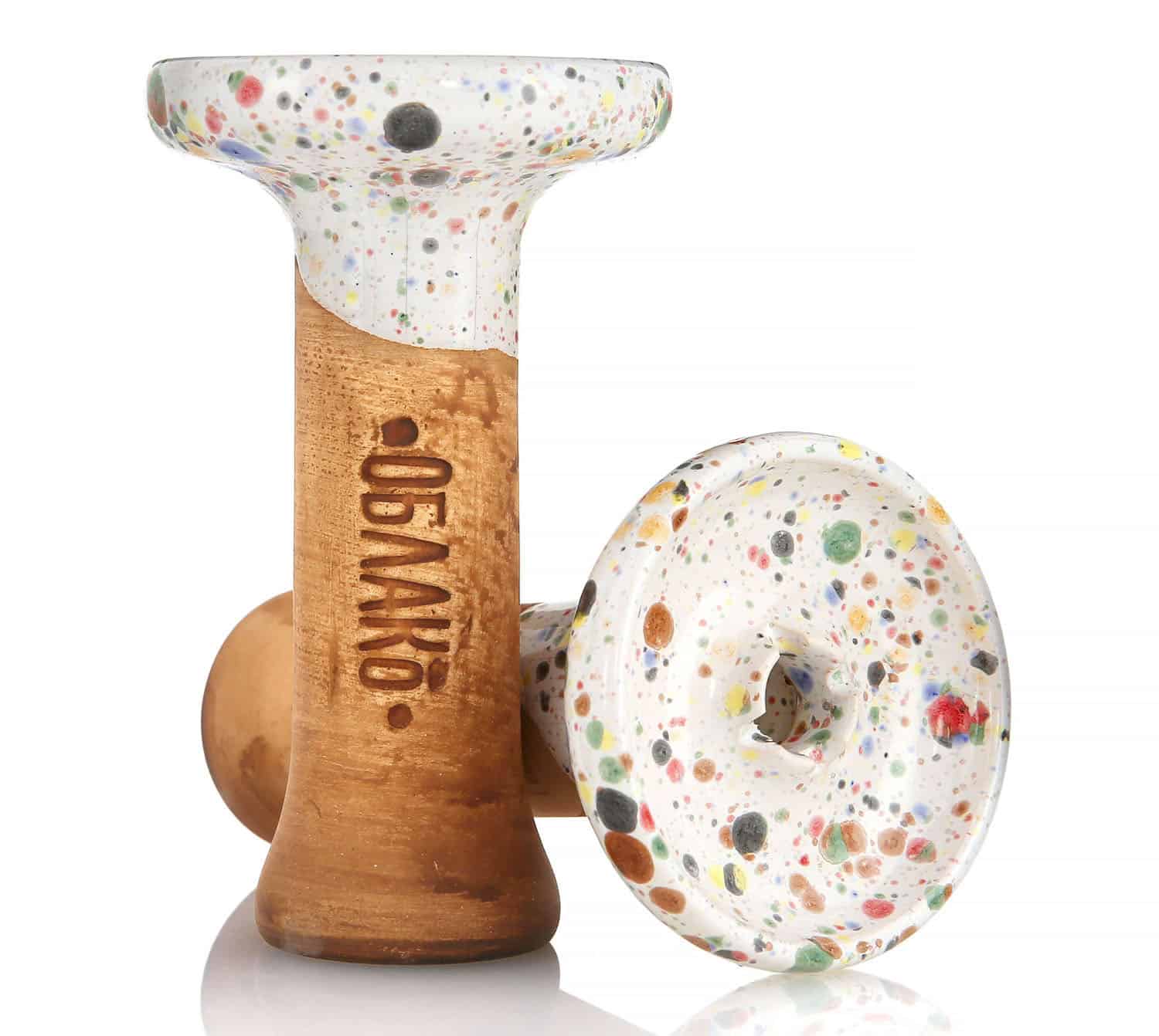 Cazoleta Oblako Phunnel S en barro blanco, diseñada para grandes nubes de humo y sesiones premium.