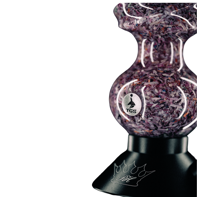 Cachimba Regal Hookah Jeque edición limitada con billetes de 500€ sellados en resina