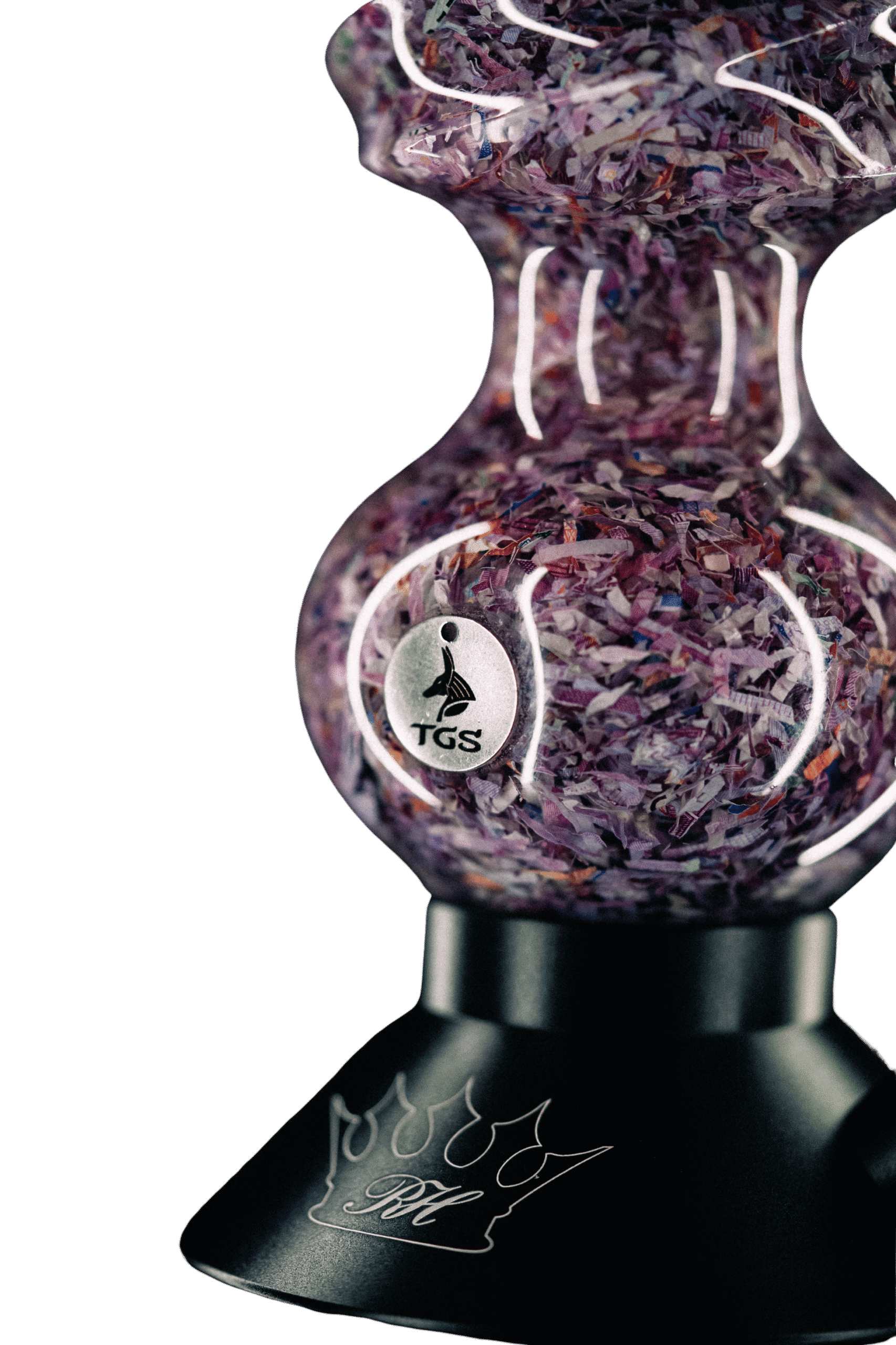 Cachimba Regal Hookah Jeque edición limitada con billetes de 500€ sellados en resina