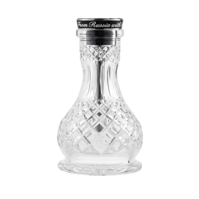 Cachimba RF Hookah Ebony Sheet artesanal en madera de ébano y acero V2A