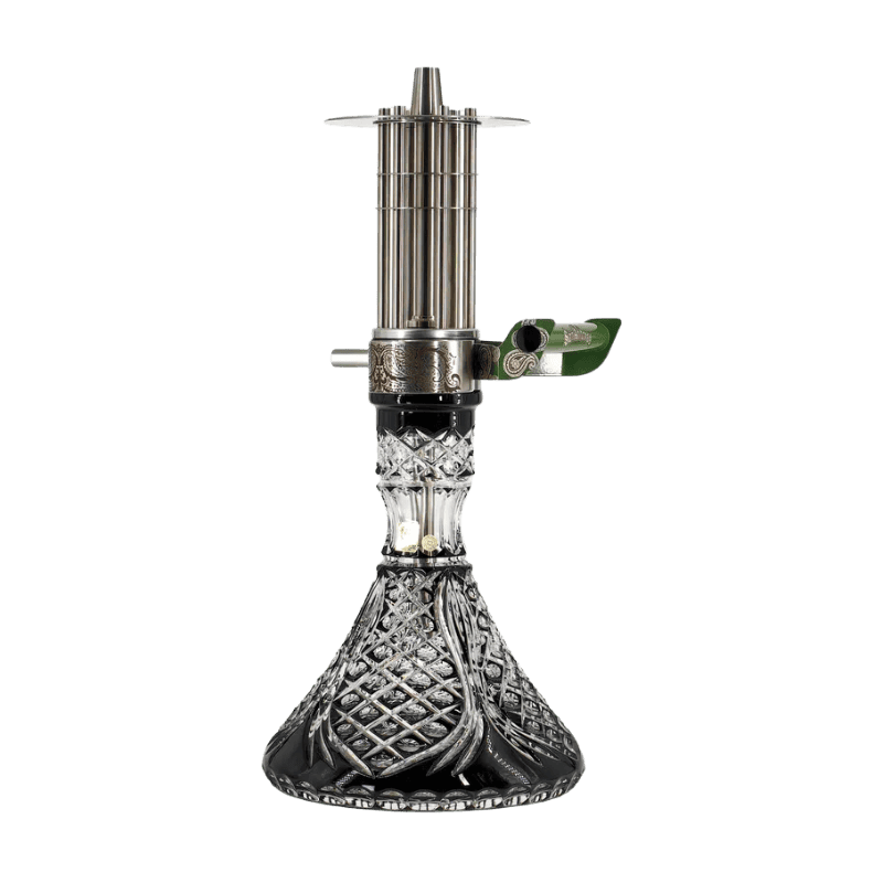 Cachimba en acero inoxidable, con diseño inspirado en la ametralladora, edición limitada.
