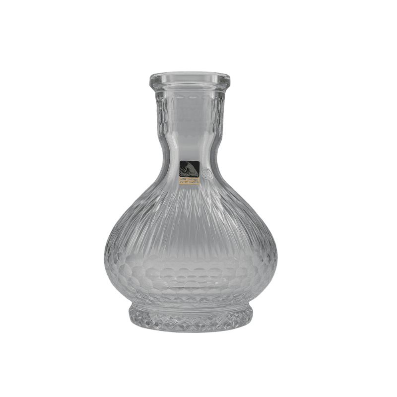 base para cachimba Caesar Mini Tear Drop Clear de cristal de Bohemia transparente