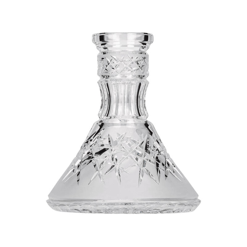 Base Caesar Mini Hoarfrost Down Clear en cristal Bohemia de alta calidad; edición especial Caesar Crystal Bohemiae, 24% PbO; peso y estabilidad.