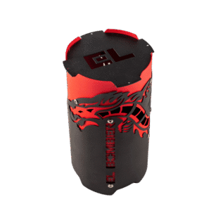Cubrevientos El Bomber Katana en acero inoxidable, accesorio premium para cachimbas que protege la cazoleta y mejora la fumada con estilo y exclusividad.