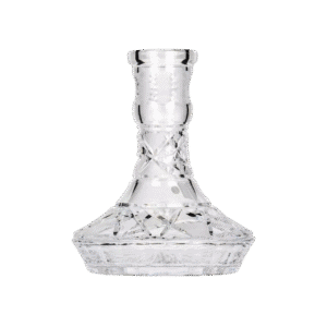 Base Caesar Mini Mars Cut Clear en cristal de Bohemia, edición especial para cachimbas mini
