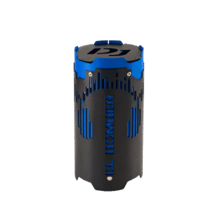 Cubrevientos El Bomber DJ fabricado en acero inoxidable, accesorio premium que protege la cazoleta y ofrece un mejor control del calor en tu cachimba.