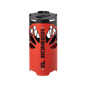 Cubrevientos El Bomber Midnight de acero inoxidable a juego con la cachimba Midnight de El Bomber