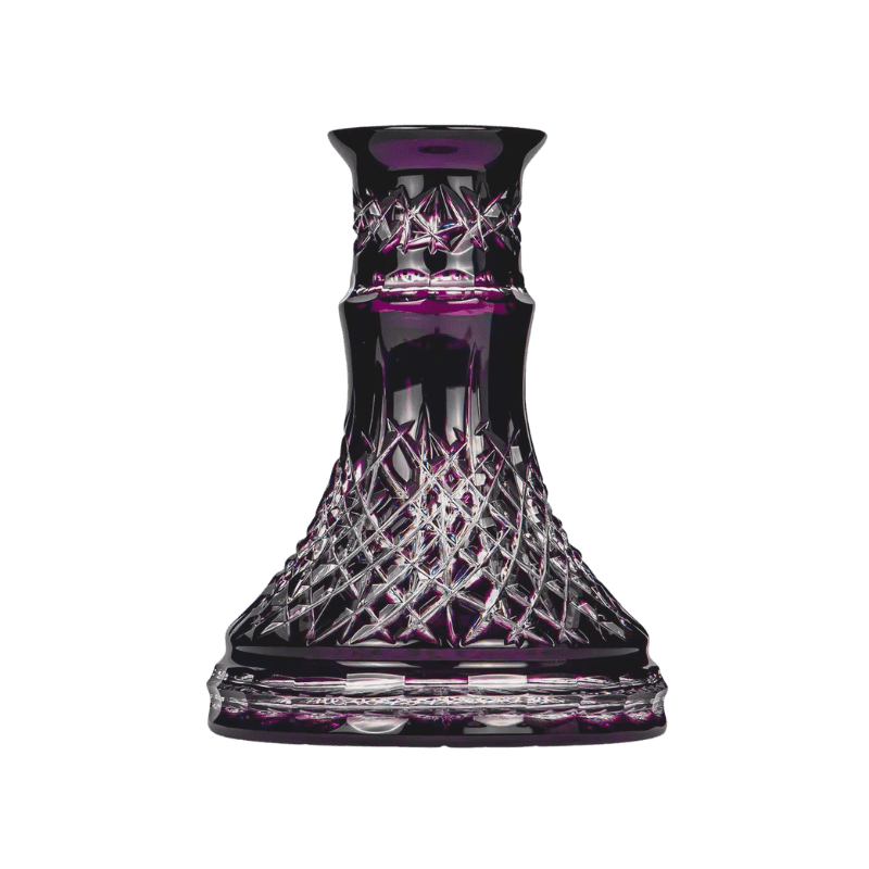 Base Caesar Mini Wild Cut Purple de cristal de Bohemia, edición especial en color púrpura para mini cachimbas