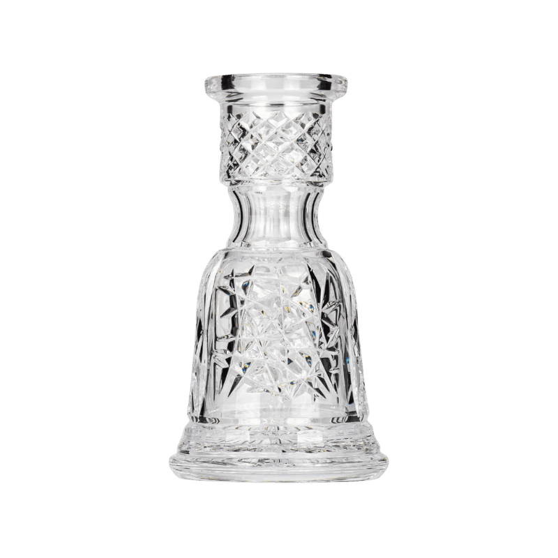 Base Caesar Mini Tradi Cut Clear en cristal de Bohemia, edición especial para mini cachimbas
