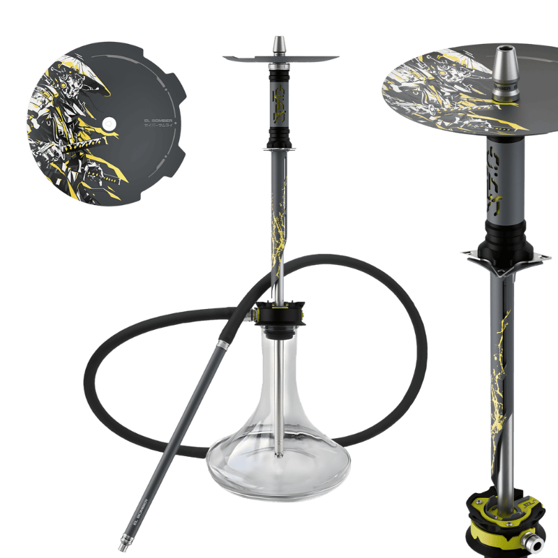 Cachimba El Bomber Wakizashi rusa inspirada en universo Samurai con acero inoxidable y purga Tsunami