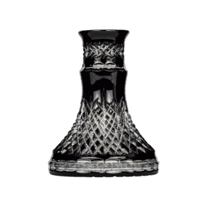 Base Caesar Mini Wild Cut Black de cristal de Bohemia, edición especial en negro para mini cachimbas
