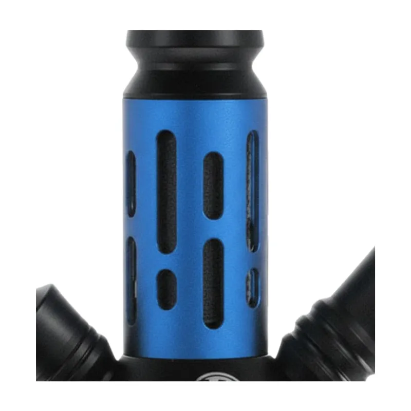 Cachimba MS Mini Mashisha compacta de 27 cm de altura y 1,25 kg de peso con diseño moderno y funcional, jarrón de vidrio grueso y resistente, cazoleta práctica y robusta, manguera de silicona con mango, sistema de calefacción tipo Kaloud incluido en The Good Shisha