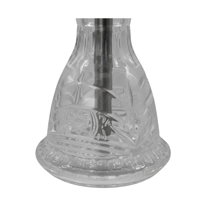Cachimba Diavla Turbine de 40 cm fabricada completamente en aluminio con mástil tipo amortiguador deportivo, sistema de purga horizontal integrada, boquilla aluminio y mochila de transporte en The Good Shisha