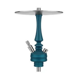 Cachimba Hoob Mars Mini rusa premium fabricada en acero inoxidable de grado superior con difusor regulable, sistema de purga integrado en el cuerpo, base de cristal de alta estabilidad, plato para ceniza, manguera y boquilla en The Good Shisha