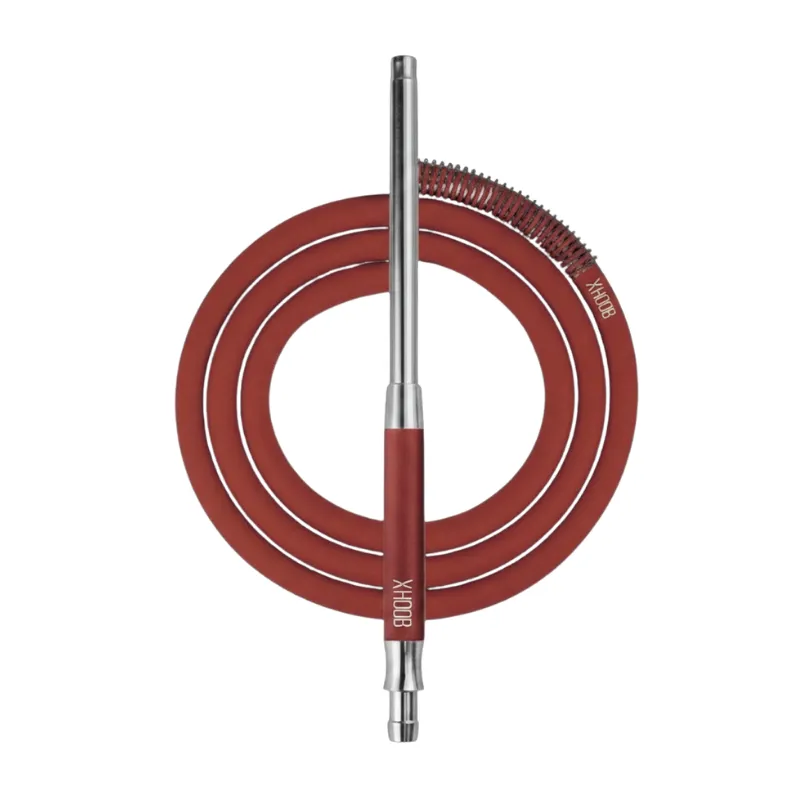 Cachimba Hoob Mars Mini rusa premium fabricada en acero inoxidable de grado superior con difusor regulable, sistema de purga integrado en el cuerpo, base de cristal de alta estabilidad, plato para ceniza, manguera y boquilla en The Good Shisha