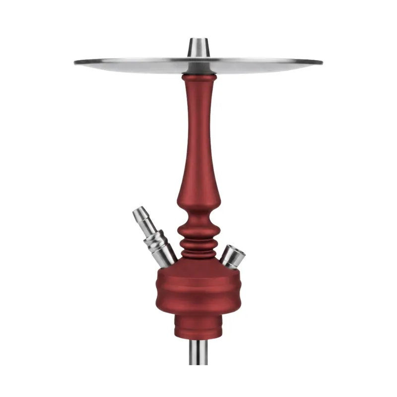 Cachimba Hoob Mars Mini rusa premium fabricada en acero inoxidable de grado superior con difusor regulable, sistema de purga integrado en el cuerpo, base de cristal de alta estabilidad, plato para ceniza, manguera y boquilla en The Good Shisha