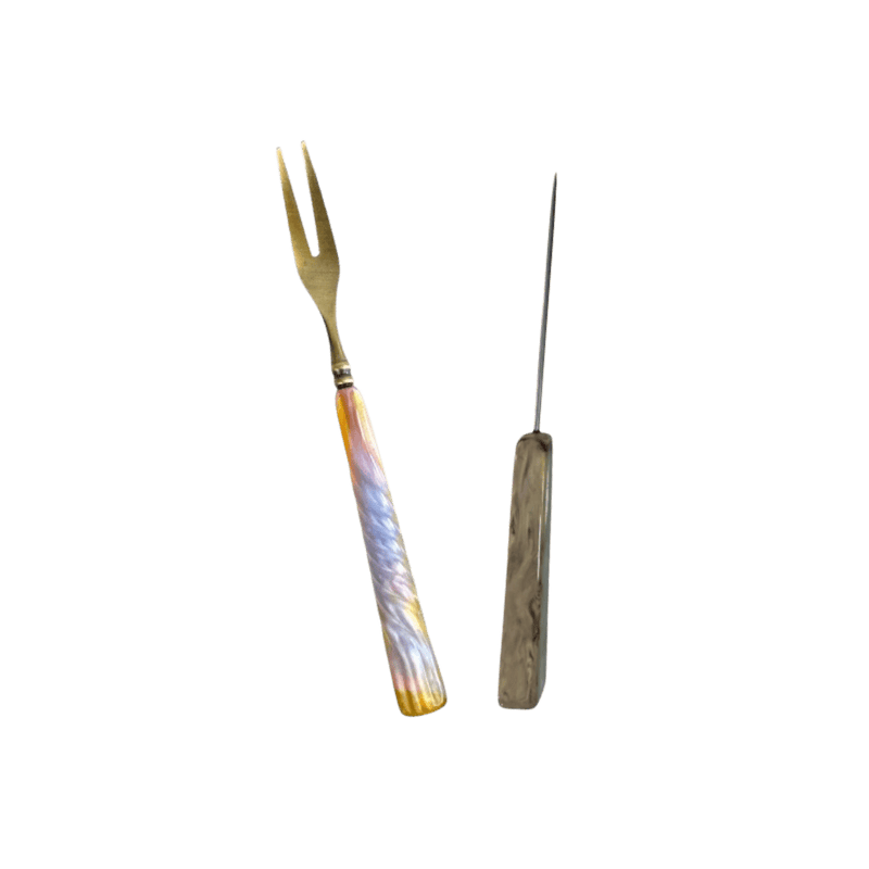 Kit tenedor y punzón para preparar cazoletas de cachimba con precisión