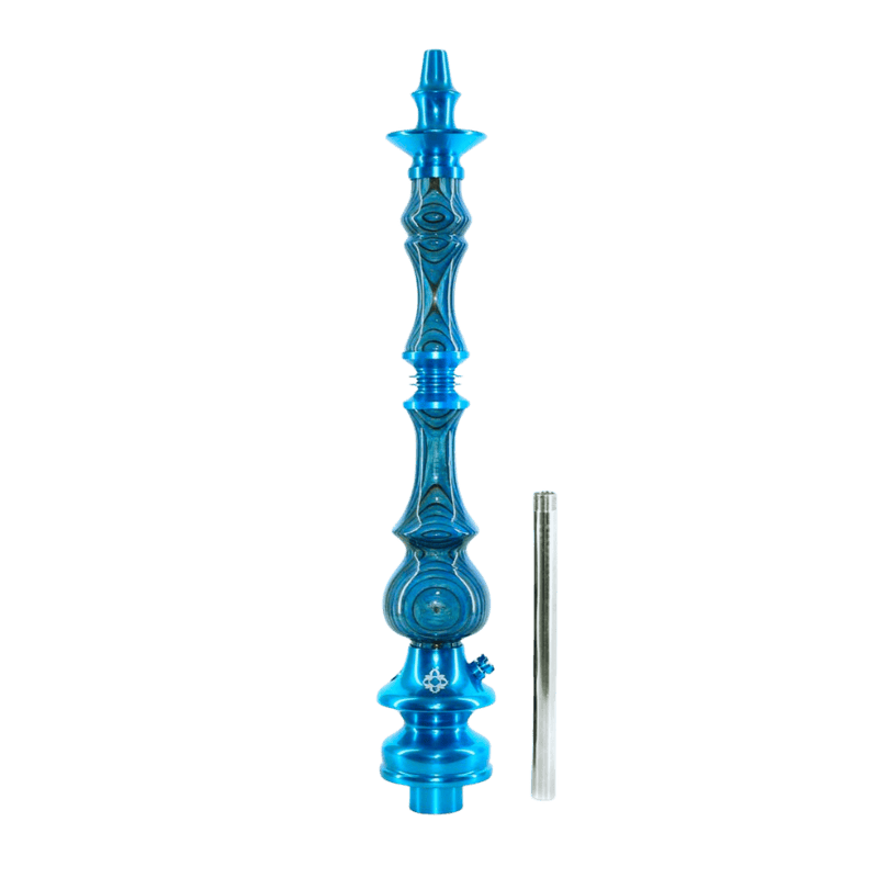 Cachimba Amazon Hookah Kaiser brasileña fabricada en maderas exóticas con cuerpo de aluminio inoxidable