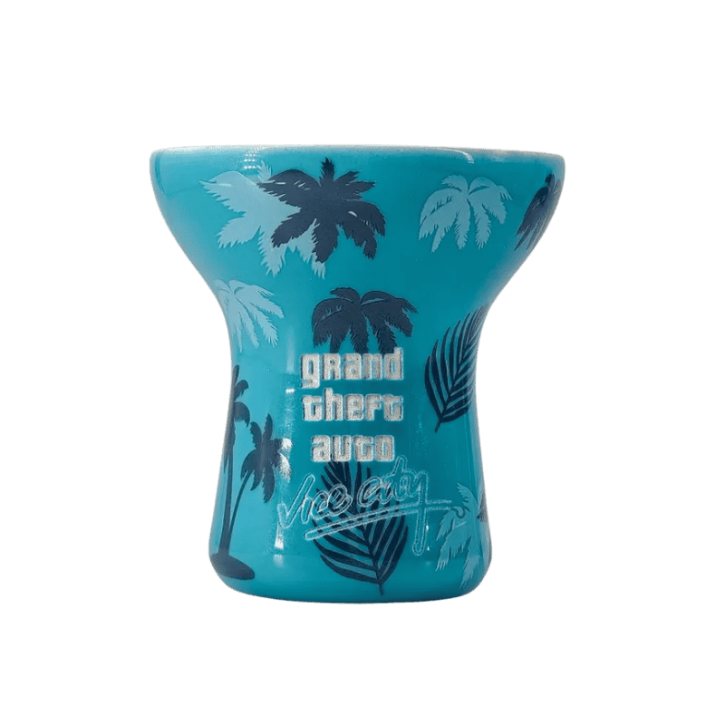 Cazoleta GTA Bowl Tommy Vercetti edición limitada en arcilla blanca esmaltada inspirada en la camisa de Vice City