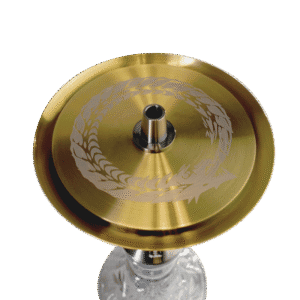 Cachimba Mr Shisha Valhalla Mini en acero inoxidable con 11 purgas diferentes plato